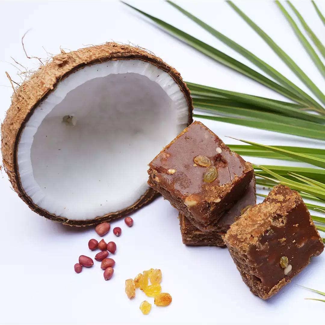 খেজুর গুড় (নারিকেল বাদাম গুড়) | Khajur Gur (Narikel Badam Gura)